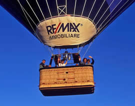 Mongolfiera in volo